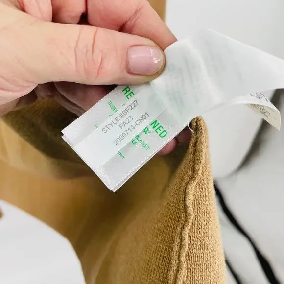 J. Crew Schoolboy Sweater Blazer Camel Brown Cotton Knit Long Sleeve Size 2X - Picture 8 of 10